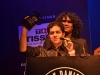 Boys from Blek raise their Best Emerging Band trophy