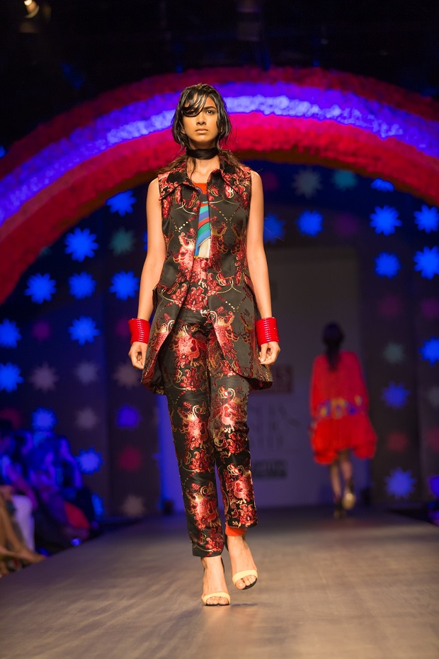 An outfit out of Romance Was Born duo Luke Sales and Anna Plunketts' collection.