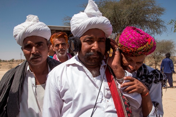 The illustrious Sawan Khan while shooting in Bikaner.