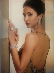 Model wearing a Nirav Modi design