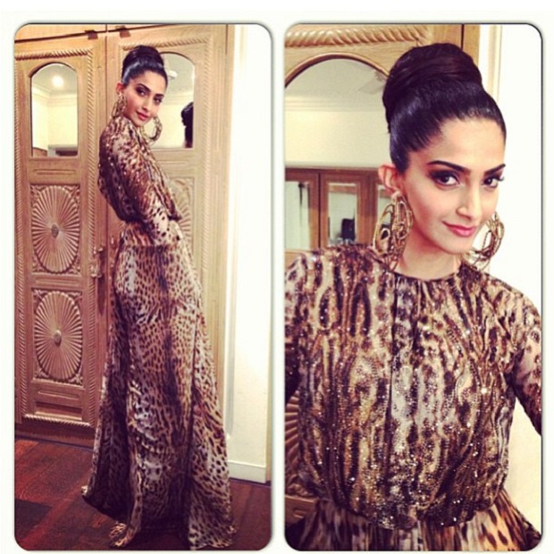 Sonam on the prowl in a Jean Paul Gaultier
