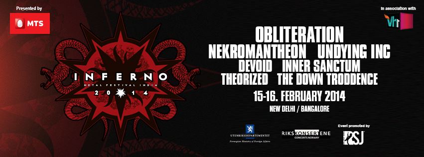 RSJ & CounterCulture presents " INFERNO METAL FESTIVAL INDIA" presented by MTS India and in association with Vh1 India @ Counter Culture